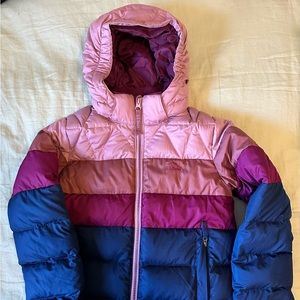 LL Bean Kids Colorblock Down Jacket